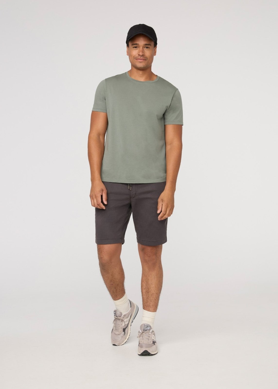 mens charcoal no sweat essential short full body
